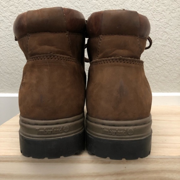 Timberland Dark Brown Leather Lace Up Hiking Boots 8.5 - Picture 4 of 11